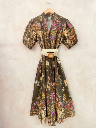 Wholesaler LUMINE - VE printed cotton dress with belt