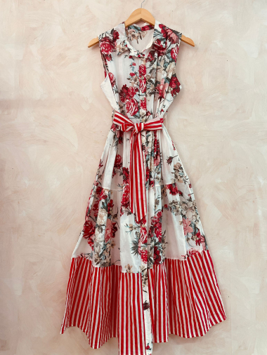 Wholesaler LUMINE - Printed sleeveless cotton dress