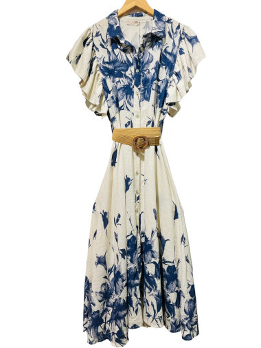 Wholesaler LUMINE - Viscose linen dress