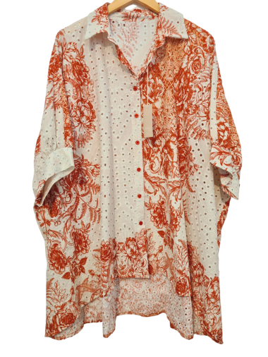 Wholesaler LUMINE - Printed English embroidery tunic dress