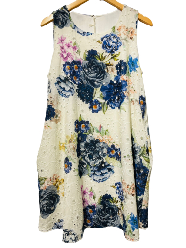 Wholesaler LUMINE - Printed English embroidery tunic dress