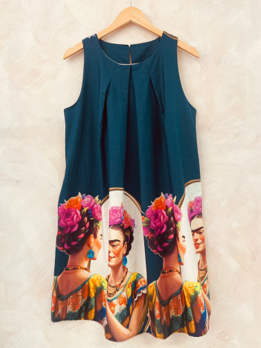 Wholesaler LUMINE - Frida printed cotton tunic dress