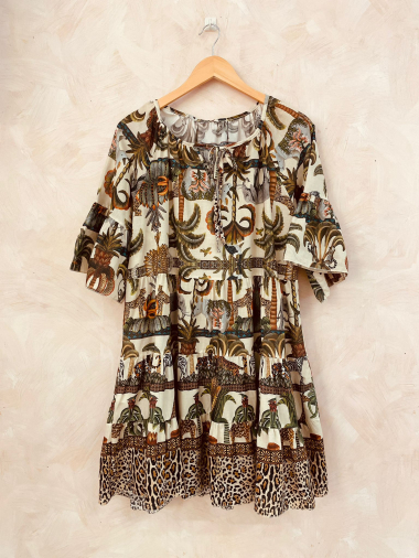 Wholesaler LUMINE - Printed cotton tunic dress