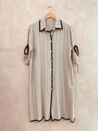 Wholesaler LUMINE - Linen tunic dress
