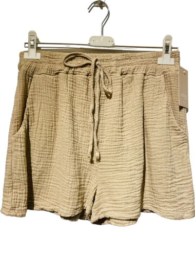 Großhändler LUMINE - Gas-Shorts aus Baumwolle