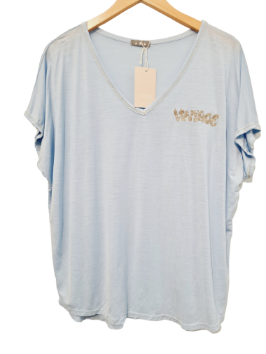 Großhändler LUMINE - Vintage-T-Shirt aus Baumwolle