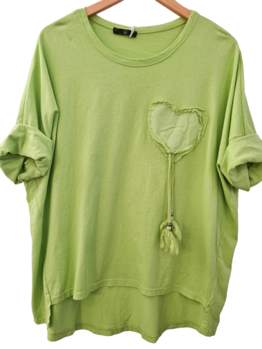 Wholesaler LUMINE - Heart cotton t-shirt
