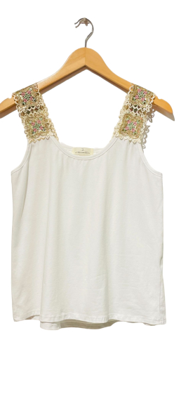 Wholesaler LUMINE - Shiny shoulder cotton T-shirt