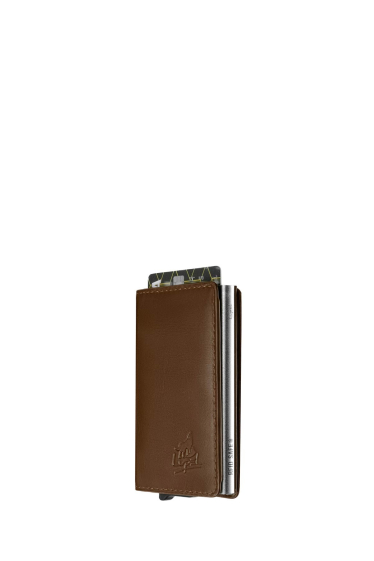 Wholesaler LUPEL - Lupel L679SH Cowhide leather card holder and aluminum case with RFID protection