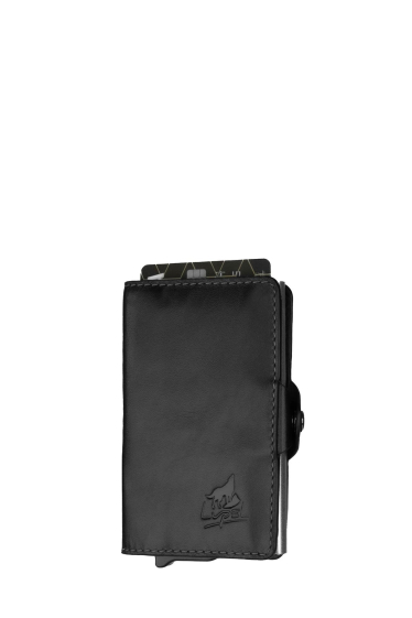 Grossiste LUPEL - Lupel L680SH Pporte carte en cuir de vachette et boitier aluminium RFID