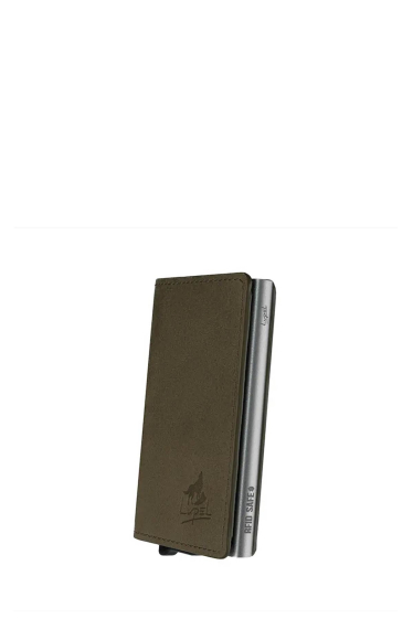 Grossiste LUPEL - Lupel  Porte carte en cuir de vachette et boitier aluminium avec protection RFID