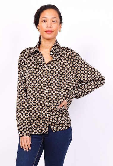 Wholesalers Lusa Mode - Printed silk shirt