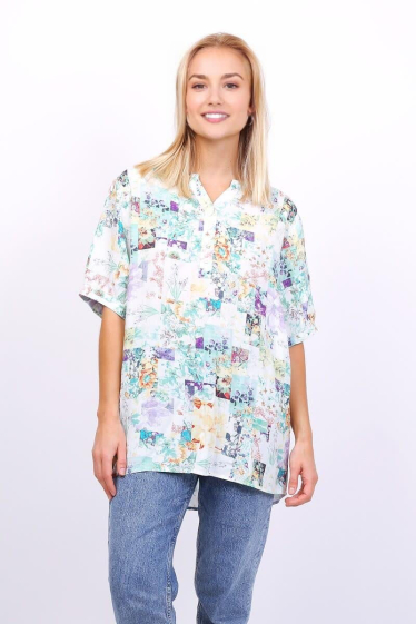 Großhändler Lusa Mode - Gedrucktes Hemd