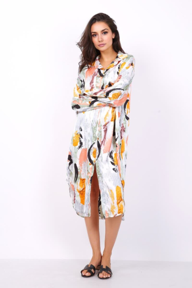 Wholesaler Lusa Mode - Long printed shirt