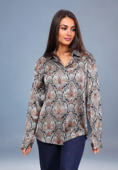 Wholesaler Lusa Mode - Printed satin shirt
