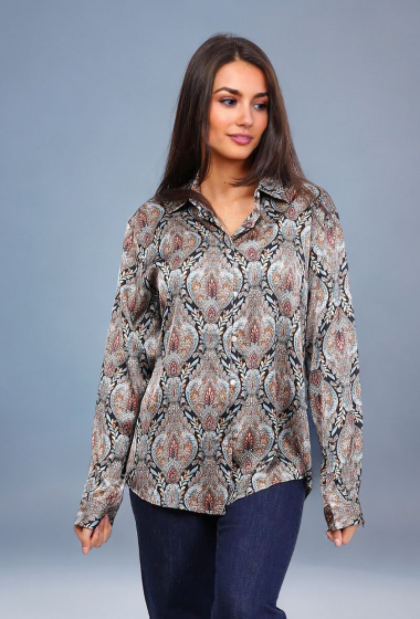 Wholesaler Lusa Mode - Printed satin shirt