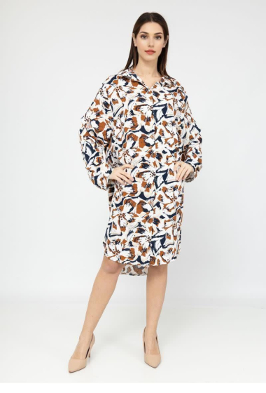 Wholesaler Lusa Mode - Fluid fabric printed tunic shirt