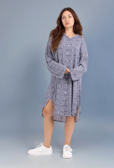 Wholesaler Lusa Mode - Fluid fabric printed tunic shirt
