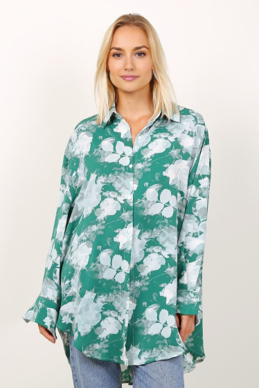 Wholesaler Lusa Mode - Fluid fabric printed tunic shirt