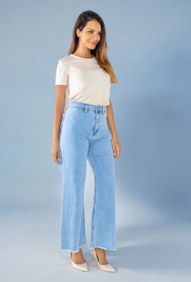 Grossiste Lusa Mode - Jean sans poche avant sans couture coté 102cm