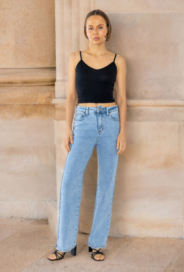 Wholesaler Lusa Mode - High waisted wide leg jeans