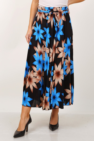 Wholesaler Lusa Mode - Floral skirt with matching belt