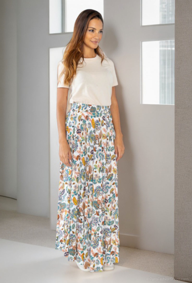 Wholesaler Lusa Mode - Flared floral print skirt