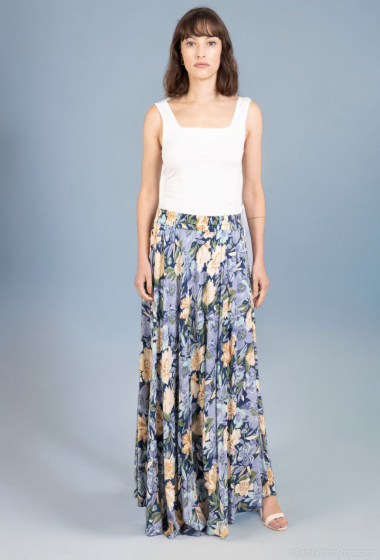 Wholesaler Lusa Mode - Long flared floral skirt