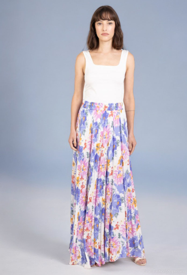 Wholesaler Lusa Mode - Long flared floral skirt
