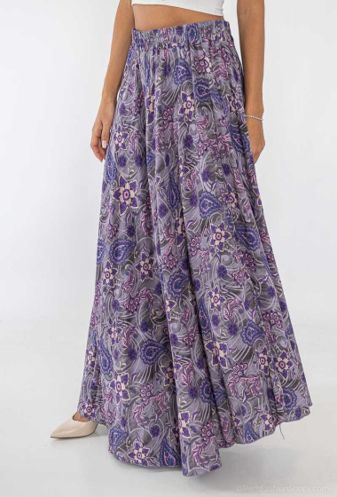 Wholesaler Lusa Mode - Floral print long skirt