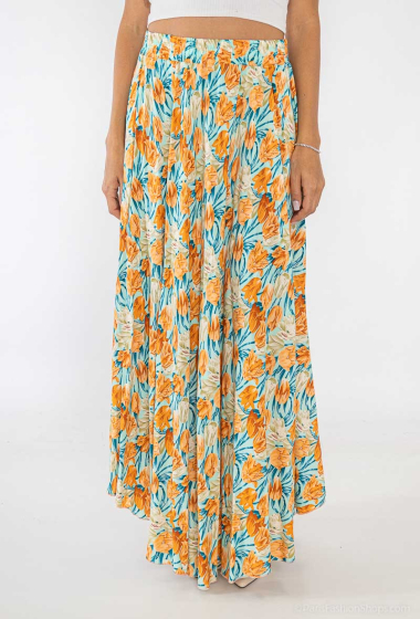 Wholesaler Lusa Mode - Floral print long skirt