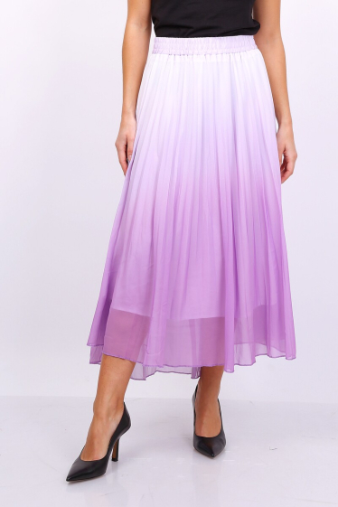 Wholesaler Lusa Mode - Pleated gradient print midi skirt