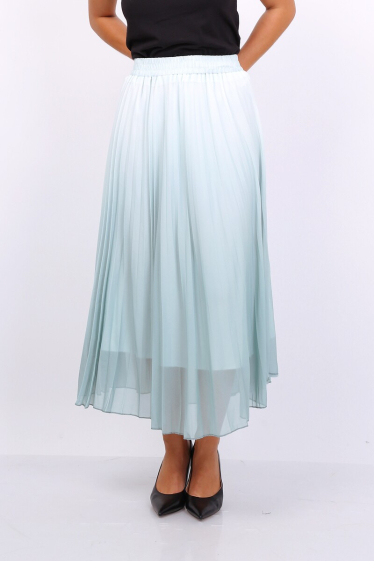 Mayorista Lusa Mode - Falda midi de estampado de gradiente plisado