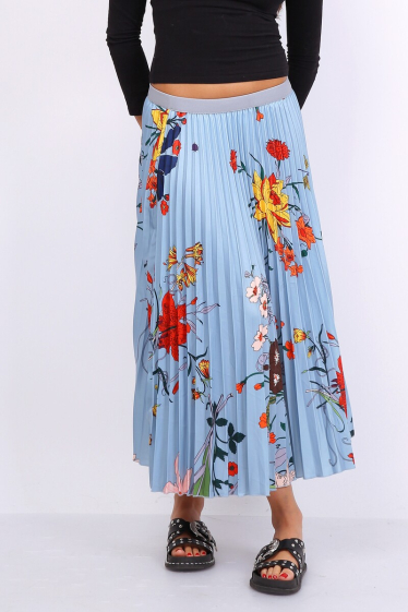 Wholesaler Lusa Mode - Printed pleated skirt