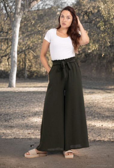 Großhändler Lusa Mode - Schlichte Hose mit Gürtel
