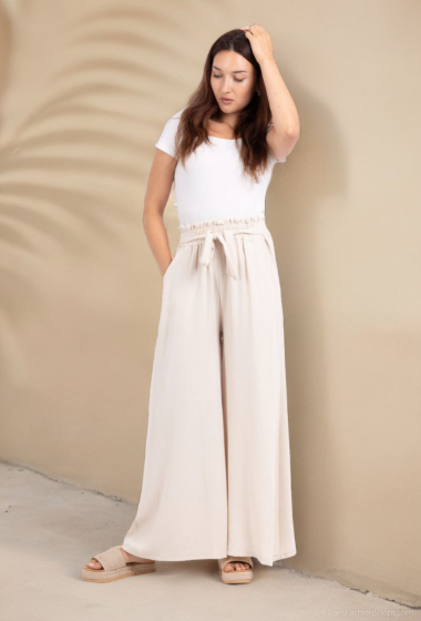 Wholesaler Lusa Mode - Plain pants with belt