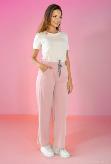 Großhändler Lusa Mode - Schlichte elastische Hose mit Spitze