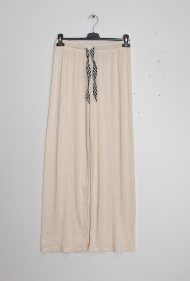 Wholesaler Lusa Mode - Plain elastic pants with lace