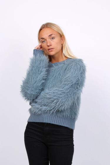 Wholesaler Lusa Mode - Faux fur sweater
