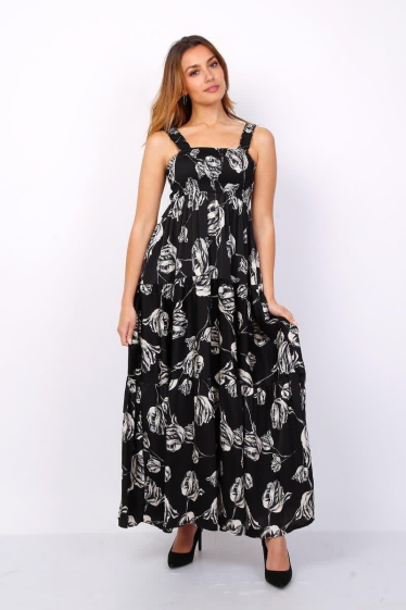 Wholesaler Lusa Mode - Dress with satin and printed strap
