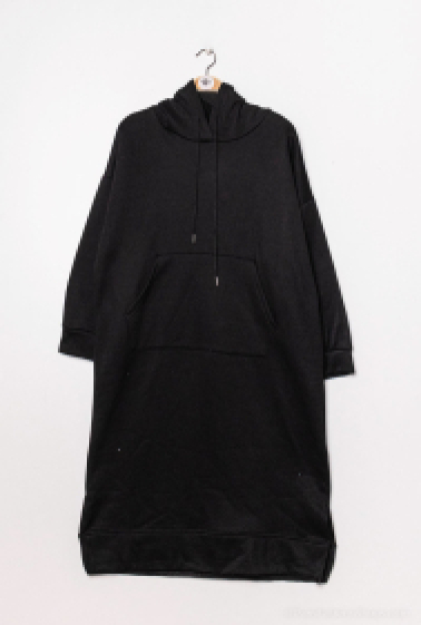 Wholesaler Lusa Mode - Hooded dress with front pocket