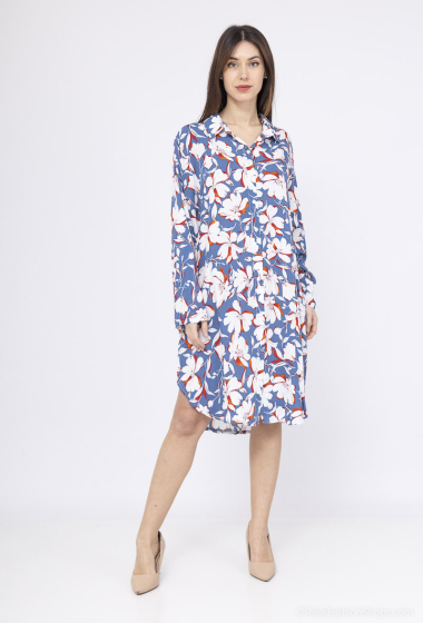 Großhändler Lusa Mode - Kurzes Kleid mit 105 cm langen Ärmeln
