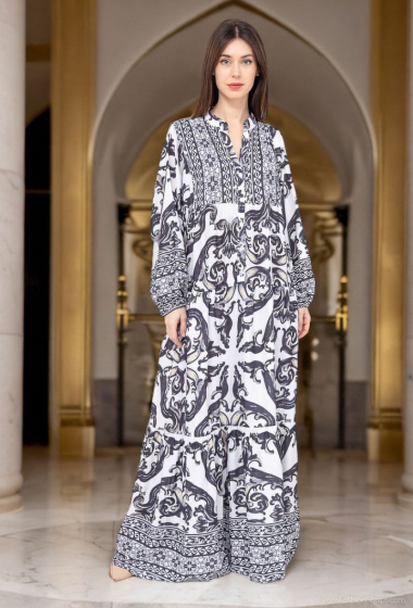 Grossiste Lusa Mode - Robe longue imprimée floral