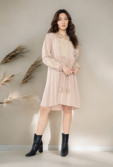 Wholesaler Lusa Mode - Plain embroidered tunic