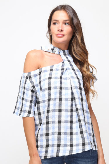 Wholesaler LUZABELLE - Check blouse