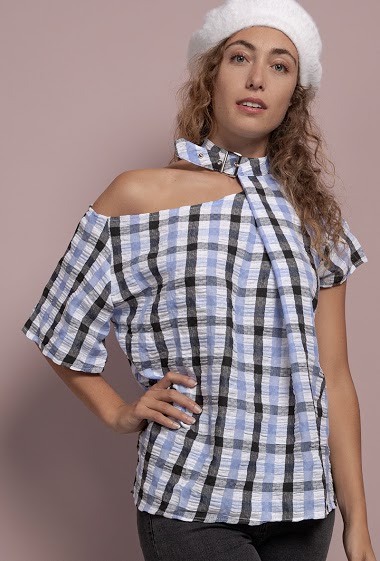 Wholesaler LUZABELLE - Check blouse