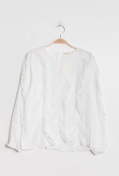 Großhändler LUZABELLE - Ruffled blouse with lace