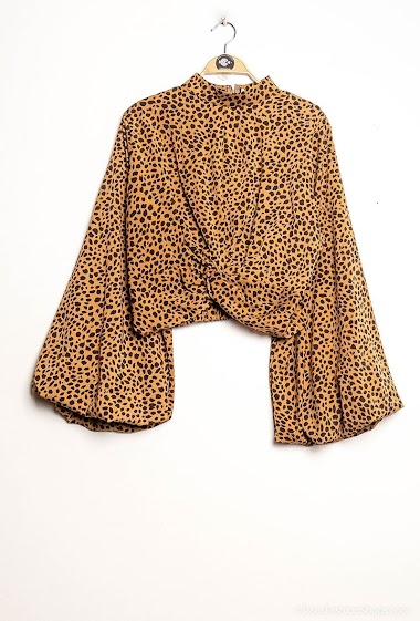 Wholesaler LUZABELLE - Zipped printed blouse