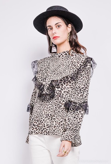 Wholesaler LUZABELLE - Leopard blouse