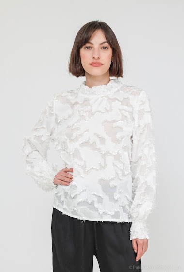 Wholesaler LUZABELLE - Textured silky blouse